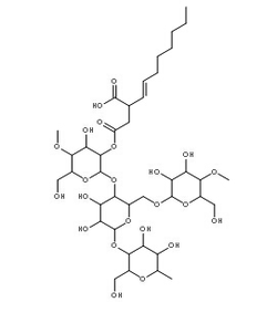 Molecular structure of C39H66O23