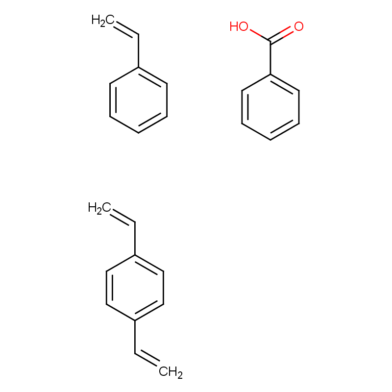 Molecular structure of C10H10.C7H6O2.C8H8