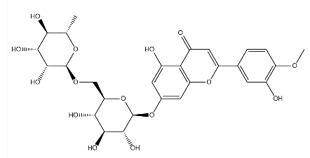 Molecular structure of C30H36O16