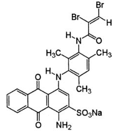 Molecular structure of C26H20Br2N3NaO6S