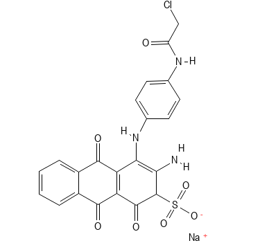 Molecular structure of C22H15ClN3NaO6S