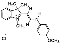 Molecular structure of C20H23ON2Cl