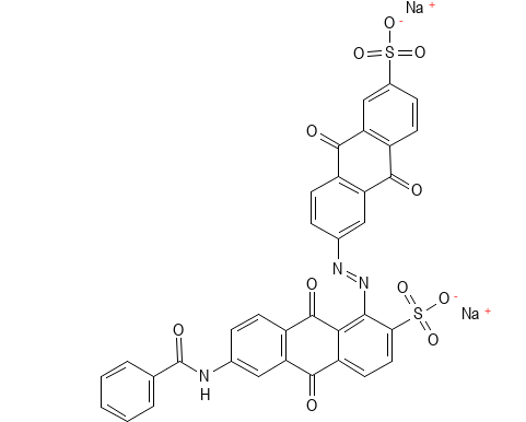Molecular structure of C27H31N2O7S2·Na
