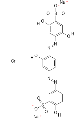 Molecular structure of C38H25CrN8Na2O7S