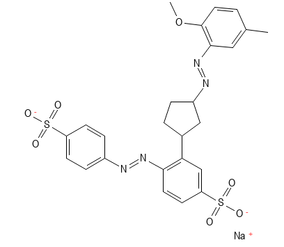 Molecular structure of C25H21N4NaO4S