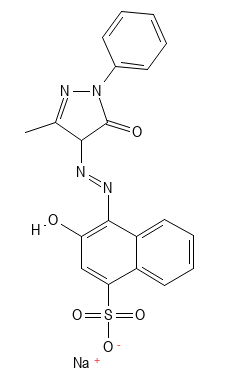 Molecular structure of C20H15N4NaO5S