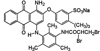 Molecular structure of C35H34Br2NaO7S