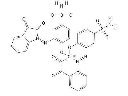 Molecular structure of C33H23CrN9O7