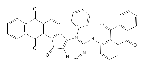 Molecular structure of C37H21N5O4