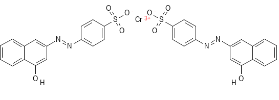 Molecular structure of C34H22N10O16S3