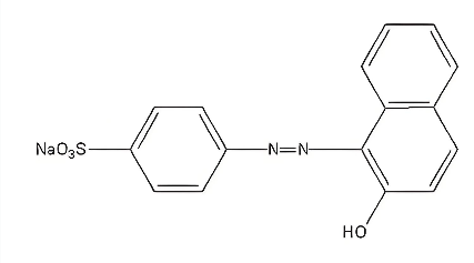 Molecular structure of C32H22N10O8.Cr.Na
