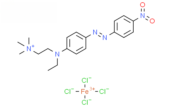Molecular structure of C19H26Cl4FeN5O2