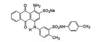 Molecular structure of C28H22N3NaO7S2