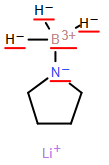Molecular structure of C4H11BLiN