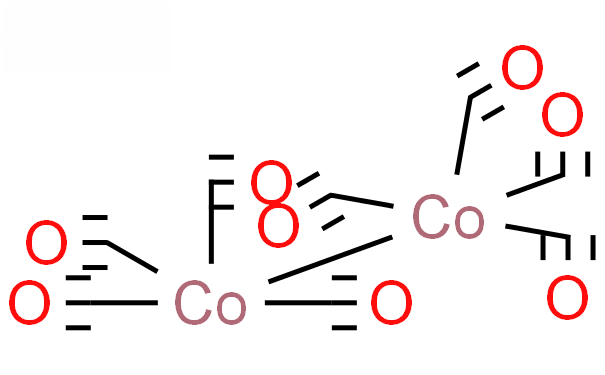 Molecular structure of Co2(CO)8