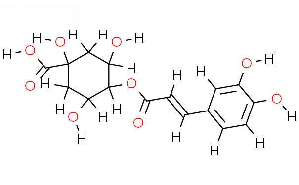 Molecular structure of C16H18O9
