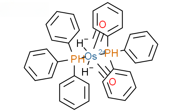 Molecular structure of C38H34O2OsP2