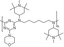 Molecular structure of (C33H60N80)n