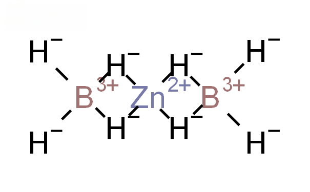 Molecular structure of B2H8Zn