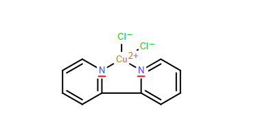 Molecular structure of C10H8Cl2CuN2
