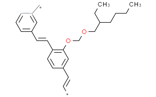Molecular structure of (C25H30O2)n