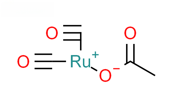 Molecular structure of [Ru(CO)2CH3COO]n