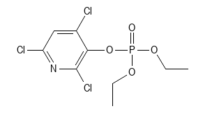 Molecular structure of C9H11Cl3NO3PS