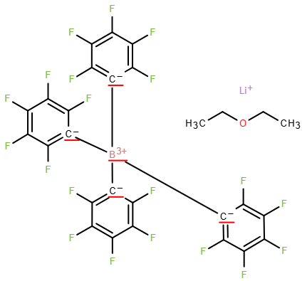 Molecular structure of C28H10BF20LiO