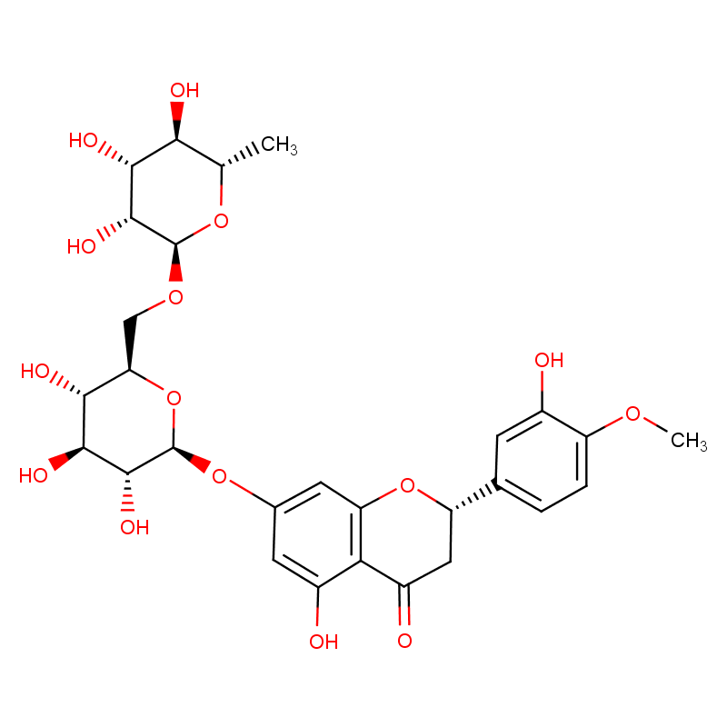 Molecular structure of C28H34O15