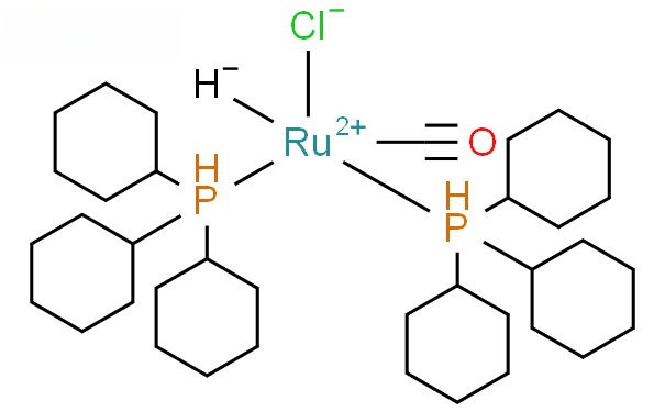Molecular structure of C37H67ClOP2Ru