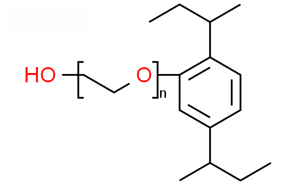 Molecular structure of C14H22O.(C2H4O)n