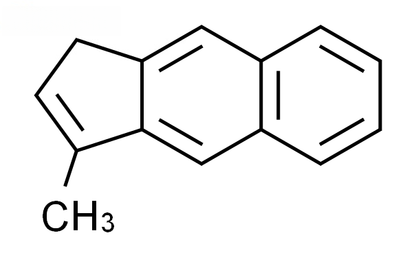 Molecular structure of C14H12