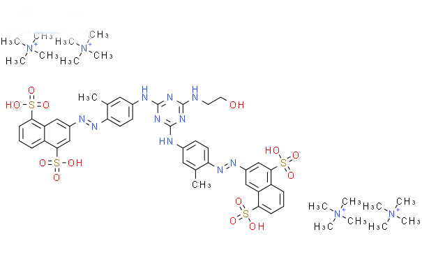 Molecular structure of C39H34N10O13S4