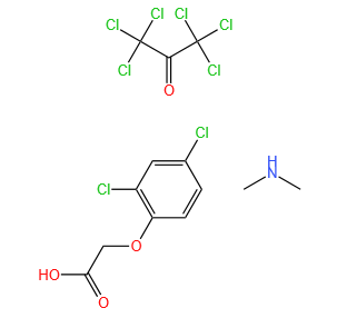 Molecular structure of C13H13Cl8NO4