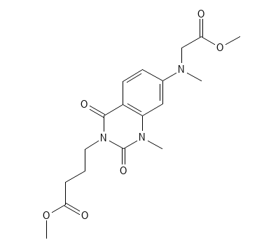 Molecular structure of C22H24N4O4