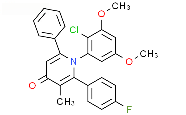 Molecular structure of C26H21ClFNO3