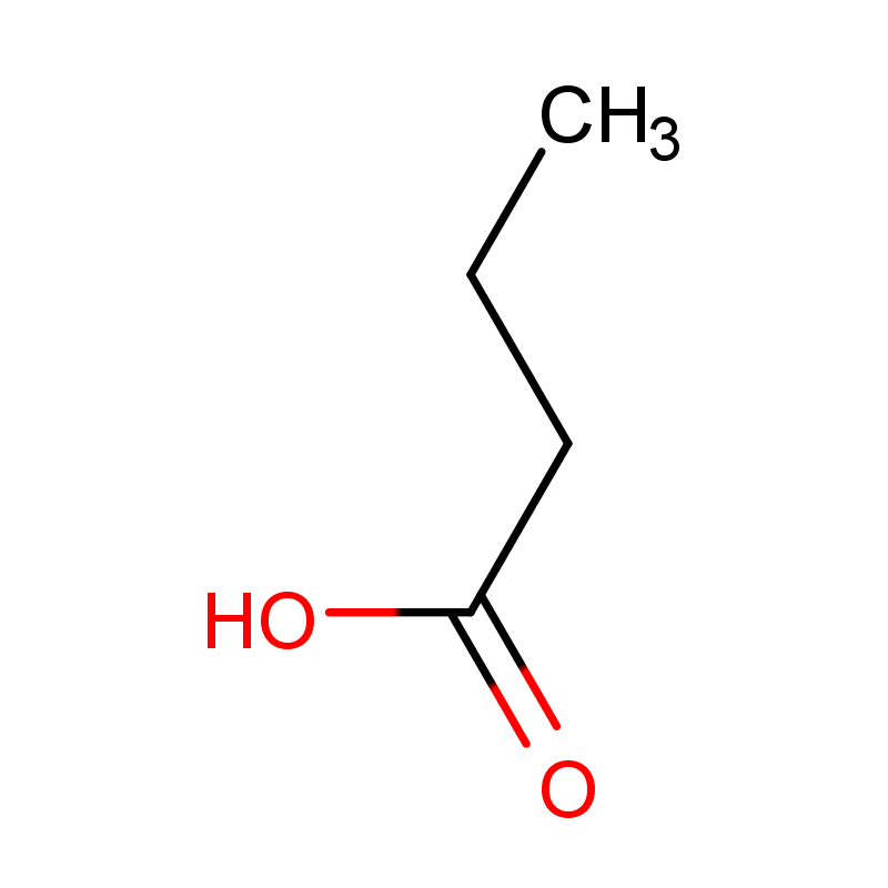 Molecular structure of C4H8O2