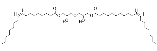 Molecular structure of C42H78O7