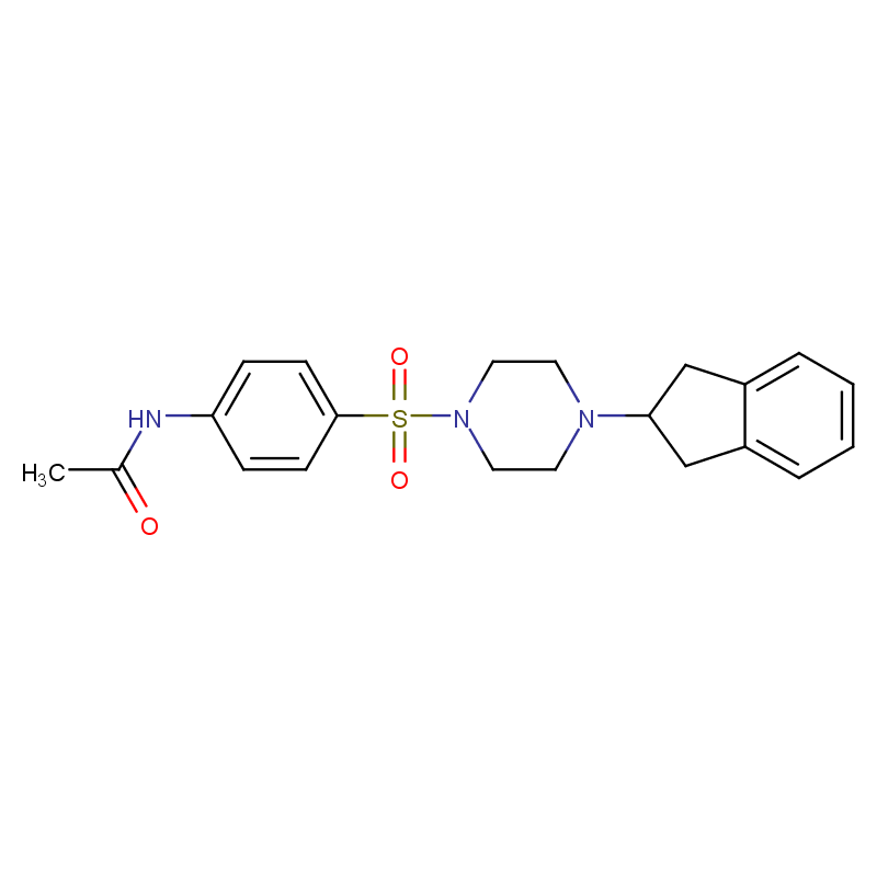 Molecular structure of C21H25N3O3S