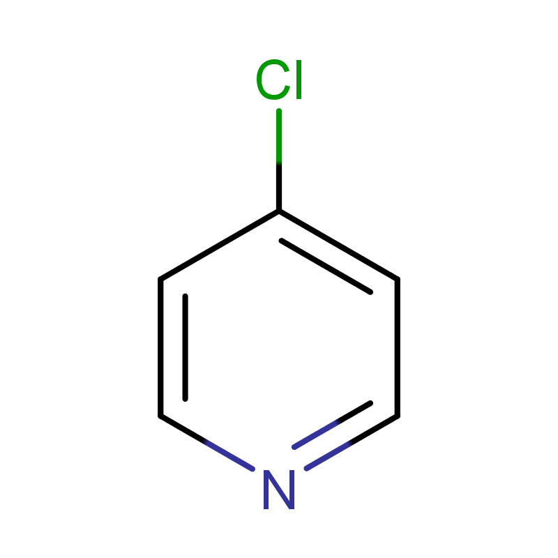 Molecular structure of C5H4ClN