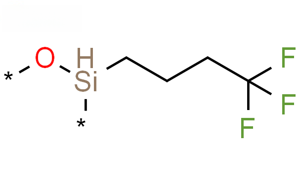Molecular structure of (C4H7F3OSi)nC4H14O3Si2