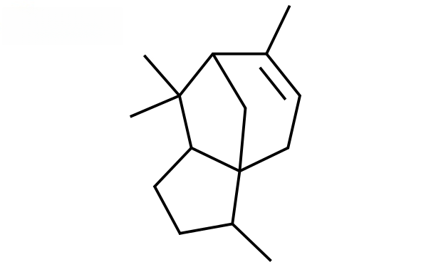 Molecular structure of C15H24