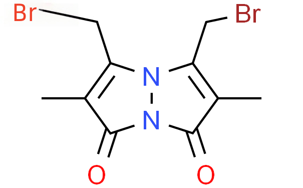 Molecular structure of C10H10Br2N2O2