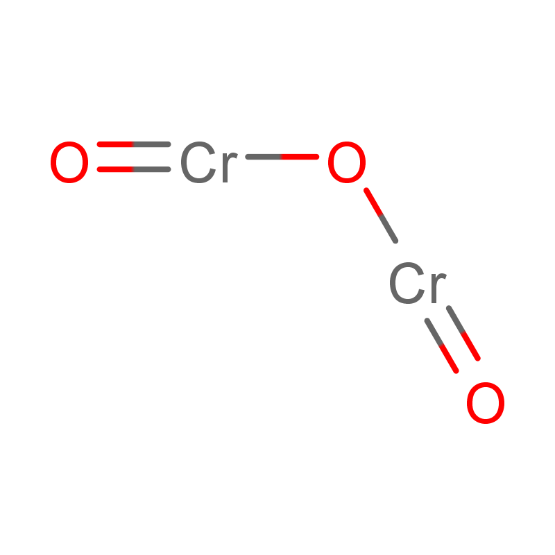Molecular structure of Cr2O3