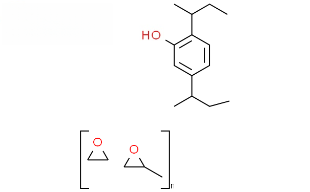 Molecular structure of C14H22O.(C3H6O)n.(C2H4O)x