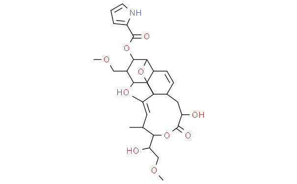 Molecular structure of C29H39NO10
