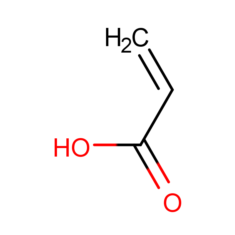 Molecular structure of C3H4O2