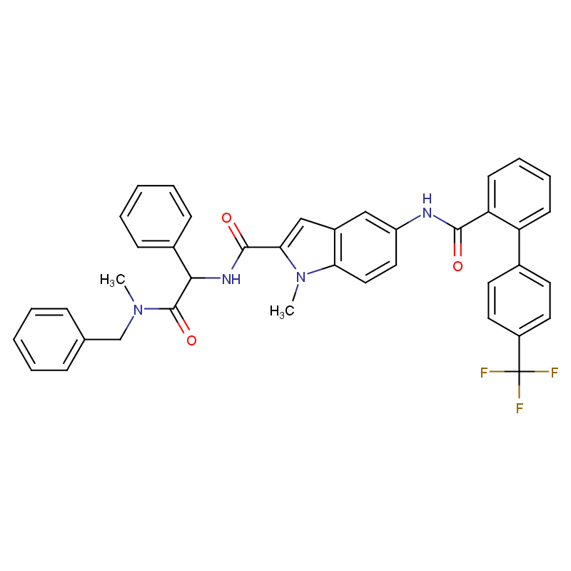 Molecular structure of C17H22I3N3O8