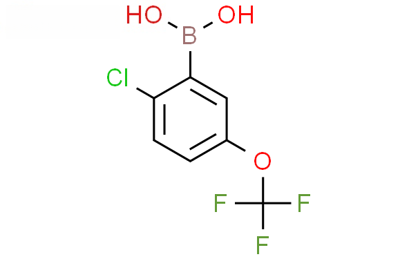 Molecular structure of C7H5BClF3O3