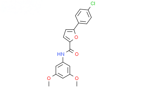 Molecular structure of C19H16ClNO4